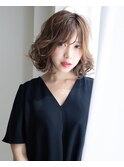 『HIROIN西麻布店』フォギーベージュ×ひし形ボブ
