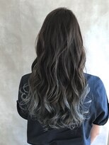 ムウ 難波(MOU)&nbsp;バレイヤージュ毛先パーマことりベージュウォーターフォール
