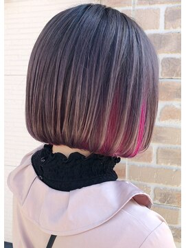 ヘアメイクエイト 丸山店(hair make No.8) 【担当＊岩切祐樹】ミルクティーラベンダー×インナーピンク