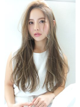 ブラン 天王寺(Blanc) 【Blanc/天王寺】グレージュ_抜け感ハイライト_透明感ロング★