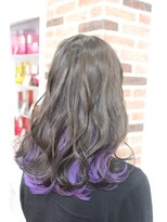 ジウ 上通り(JIU)&nbsp;グレージュ×インナーバイオレット_大人可愛い透明感立体感_小顔