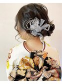 飾りで決める、飾りが1～2個の時におすすめの和装アレンジ