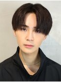 刈り上げ ナチュラル 韓国ヘア センターパート