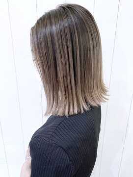 アルバム 渋谷パルコ(ALBUM) くすみベージュワンレンオリーブカラー_ba332841