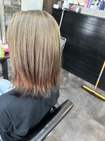 ライフ 忍ケ丘店(Lyfe)&nbsp;エンドブラック裾カラー_大人ガーリーチョコレート_247