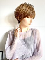 ショートボブ髪型30代40代50代前髪あり前髪なし面長丸顔【荒牧】