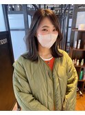 透明感グレージュ