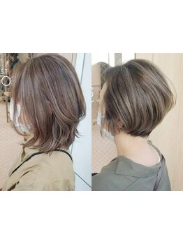 繊細なハイライトで白髪ぼかし★抜群のセンスと技術で感動の仕上がり♪白髪染め/ハイライト