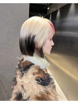 ペレ 栄店(PELE) 切りっぱなしボブ/エアリーロング/美髪/ピンクブラウン/栄