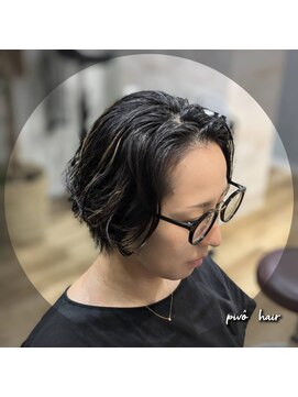 ピヴォヘアー(pivo hair) ハンサムショートパーマ