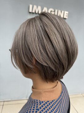 イマジン 川越(IMAGINE) 20代30代大人ショートボブx透明感グレージュ