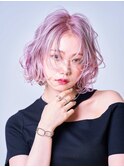 ピンクアッシュボブ【MIKITO】