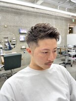 フラッグヘアー 博多駅前店(Flag HAIR)&nbsp;メンズパーマ短髪ツーブロック束感モテる
