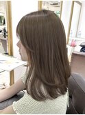 ミルクティーベージュ ベージュカラー 透明感カラー