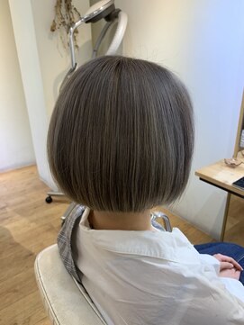 ブルーカナール(BlueCanal) 【BlueCanal/ブルーカナール】ボブ/白髪染め/グレージュ