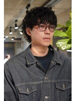 マッシュウルフソフトツイストニュアンスパーマ