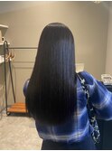 縮毛矯正で艶ストレート