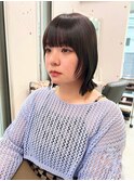 顔まわりレイヤーボブ