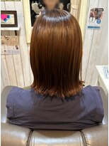 エニー(ENi)&nbsp;くびれヘア/アプリコットオレンジ/ハイライトカラー/辻堂