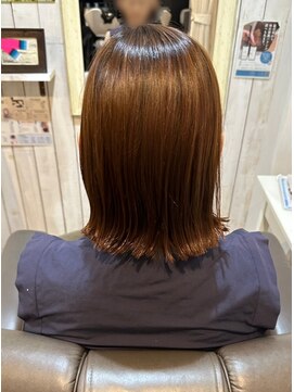 エニー(ENi) くびれヘア/アプリコットオレンジ/ハイライトカラー/辻堂