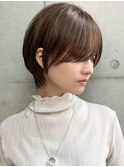 【GEEKS渋谷】ショートレイヤー/冬ヘア/ナチュラルブラウン/小顔