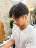 MEN’S HAIR/ブルーブラック/フェザーパーマ/栄h37