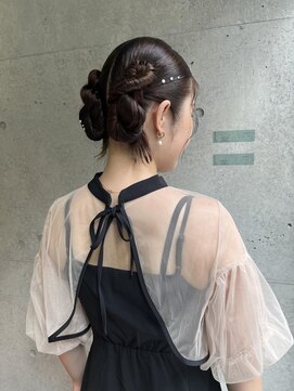 キャロルガーデンズ ボコカ 表参道(Carroll Gardens bococa) 【kacho】ツインヘアアレンジ　ヘアアレンジ　結婚式ヘア