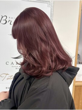 ヘアーメイクブランニュー セントラル 西大寺店(hair make Brand new central) 韓国ヘア艶髪ワインレッド秋カラー