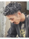 メンズ アパレル系男子に人気!刈り上げに強めパーマスタイル