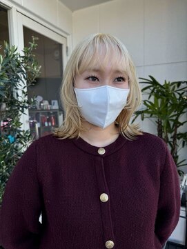 ムラシャンのみで抜きっぱなしブロンドにしました！