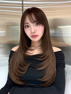 ハローバイシー 仙台(Hello by Sea) 大人ガーリー×ココアブラウン【レイヤーカット/韓国風/仙台】