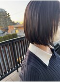 プツっと。ナチュラルボブ