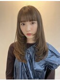 ロングヘア/セミロング/顔周りレイヤー