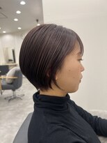 リノアバイフェリア(LINO’A by felia) 大人女性ショート×ほんのりピンクブラウン/20代30代40代