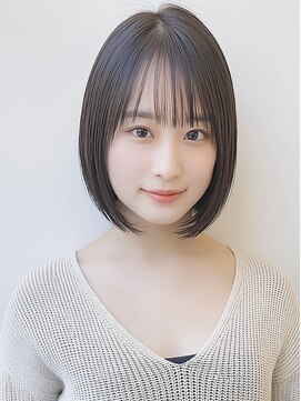バイエイト(X８) ミニボブ小顔切りっぱなしボブショートボブ前髪あり