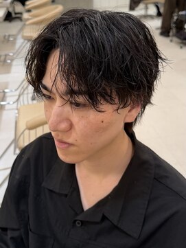 ニコ トウキョウ ヨコハマ(nico) シャドウパーマメンズメッシュメンズパーマ波巻きパーマ韓国ヘア
