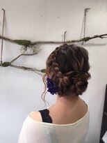 ヘアセットサロンエッジ(Edge)&nbsp;卒業式編込みサイドシニヨン