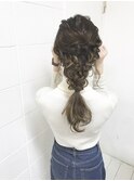ハイライトカラーアレンジ/ヘアアレンジ/結婚式