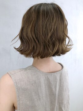 アイティー バイ アルバム 中野店(IT by ALBUM) ボブウェーブ_ウェーブパーマフォギーベージュ耳かけ_ba290222