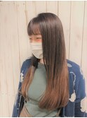 ランベンダーアッシュ×グラデーションカラー×ロングヘアー亀戸
