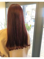 マメ(mame)&nbsp;プツっとロング/テラコッタピンク/ブリーチなし