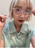 外ハネ切りっぱなし小顔ボブ20代30代[新百合ヶ丘/新百合ヶ丘駅]