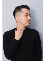 エヌドットバーバー ヒロオ(N.BARBER HIROO)&nbsp;フェードカット　サイドパート　ハードパート　【広尾】<理容室>