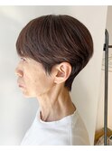 大人シルエットショートレイヤー/ハンサムショート