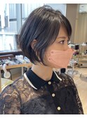 【小鳥居】シルキーベージュ大人可愛いボブショート前上がりボブ