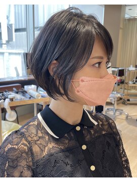 アフロート ギンザ(AFLOAT GINZA) 【小鳥居】シルキーベージュ大人可愛いボブショート前上がりボブ