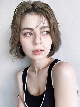 アイティーバイアルバム 松戸店(IT by ALBUM) かきあげボブ_くすみブルーミニウルフテラコッタ_8836