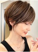 大人ショートヘア/ハイライトカラー/イルミナカラー[国分寺]