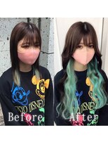 エクステ専門店あるじゃんすー 小倉店&nbsp;夢かわユニコーン#シールエクステ #ショコラベージュ#小倉