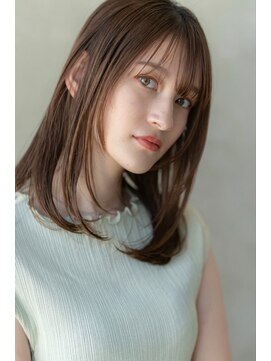 ドットハリス(.Hallis) 大人かわいい/小顔/ミディアムレイヤー/髪質改善/20代30代40代